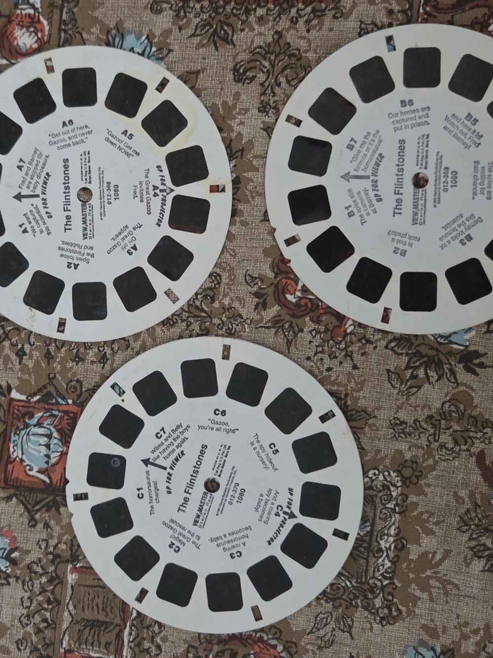 Vintage 60s rare the Flinstones The Great Gazoo view master photo disc